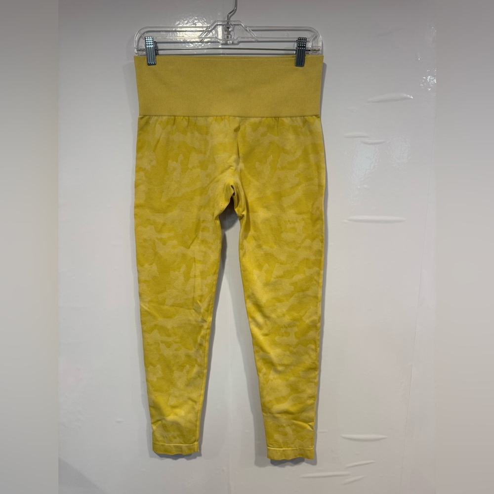 Yellow NVGTN camo Leggings